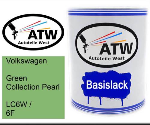 Volkswagen, Green Collection Pearl, LC6W / 6F: 1L Lackdose, von ATW Autoteile West.